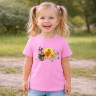 Dětské tričko růžové Ferda a šnek