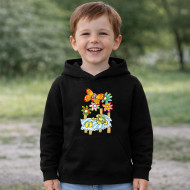 Dětská černá mikina Rákosníček spí