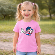 Dětské tričko růžové Večerníček se klaní