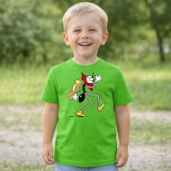 Dětské tričko zelené Ferda Mravenec a výlet