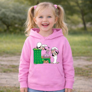 Dětská růžová mikina Křemílek a Vochomůrka vaří