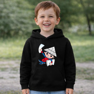 Dětská černá mikina Večerníček dobrou noc