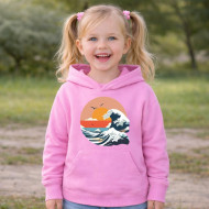 Dětská mikina růžová Mořská vlna