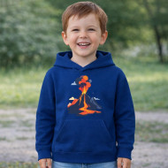 Dětská mikina modrá Sopka