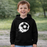 Dětská mikina černá Fotbalový míč bílý