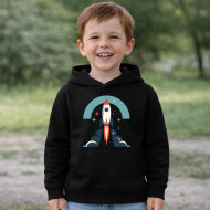 Dětská mikina černá Raketa