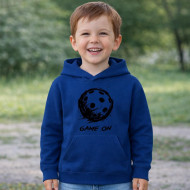 Dětská mikina modrá Florbalový míček Game On černý
