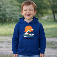 Dětská mikina modrá Horský vrchol Climb Higher