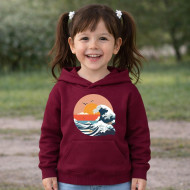 Dětská mikina granátová Mořská vlna