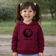 Dětská mikina granátová Florbalový míček Game On černý