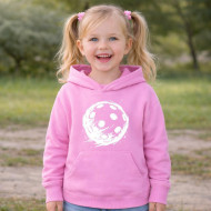 Dětská mikina růžová Florbalový míček bílý