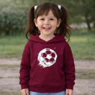 Dětská mikina granátová Fotbalový míč bílý