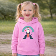 Dětská mikina růžová Raketa