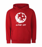 Mikina unisex červená Florbalový míček Game On bílý