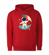 Mikina unisex červená Astronaut