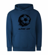 Mikina unisex tm. modrá Fotbalový míč Game On černý