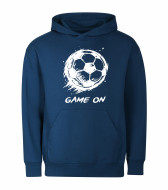 Mikina unisex tm. modrá Fotbalový míč Game On bílý