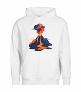 Mikina unisex bílá Sopka