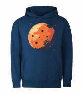 Mikina unisex tm. modrá Mars