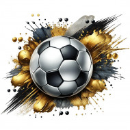 Nažehlovačka Kopací míč zlatý