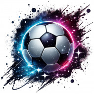 Nažehlovačka Kopací míč fialový