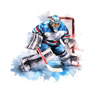 Nažehlovačka Hokejový_brankář