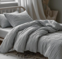 Mušelínové povlečení stříbrné