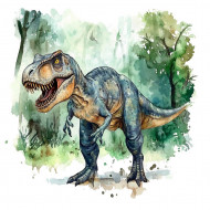 Nažehlovačka T-Rex v lese
