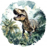 Nažehlovačka Tyrannosaurus Rex v džungli