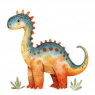 Nažehlovačka Akvarelový Brontosaurus