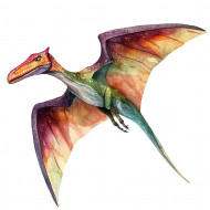 Nažehlovačka Barevný Pterodaktyl