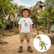 Dětské tričko bílé Malý raptor