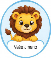 Nažehlovačka Lev se jménem k označení oblečení