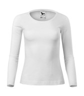Dámské tričko Fit- LS bílé